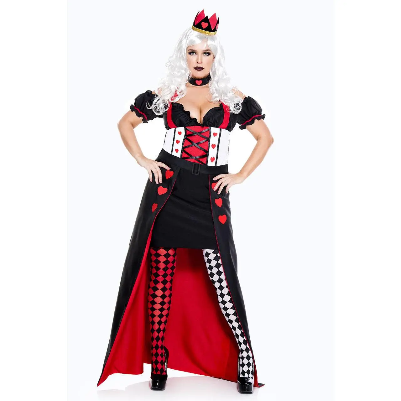 Plus Size Enchanting Royal Heart Queen Costume