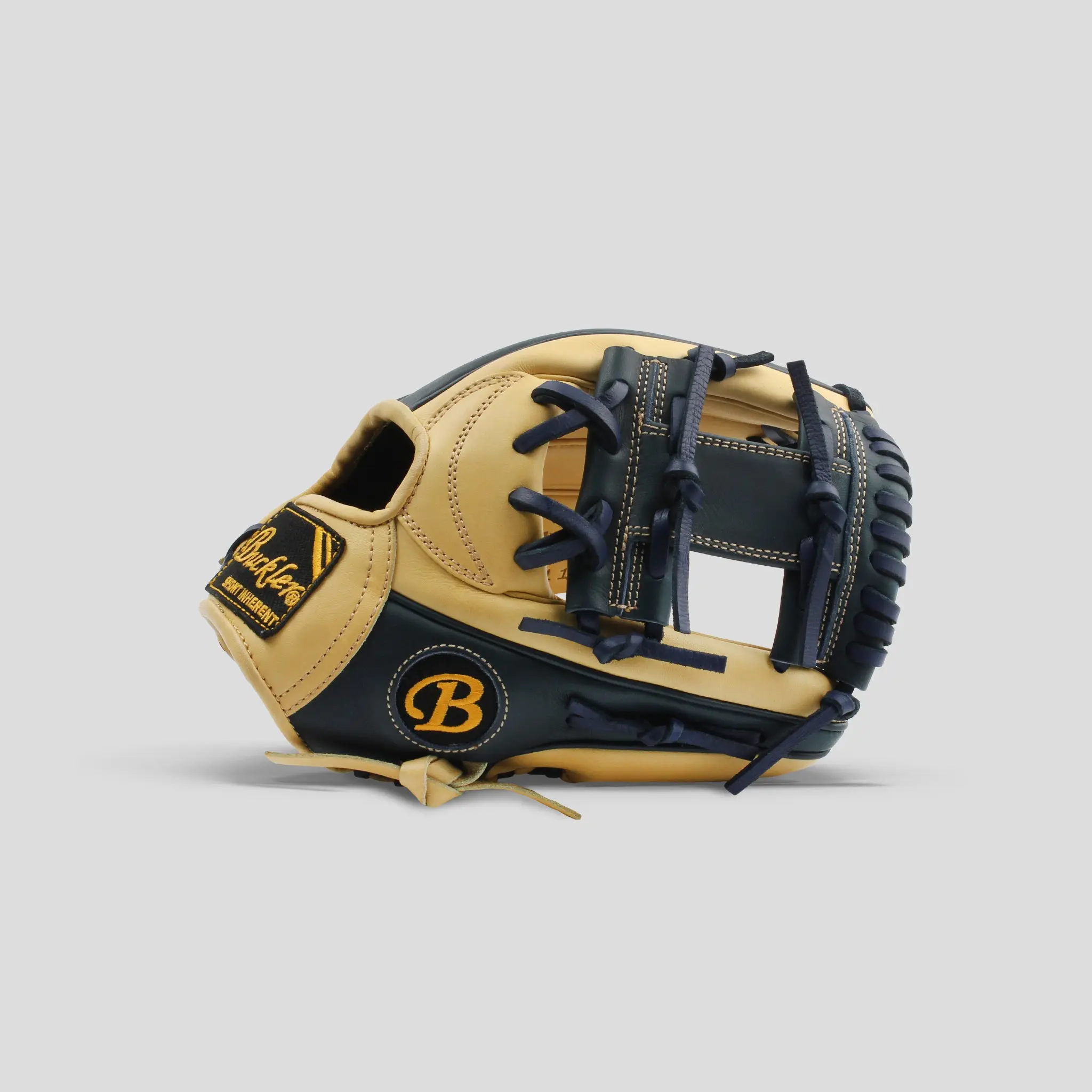 Core 11.5" Baseball Camel/Navy Infielder Glove Dual Welting