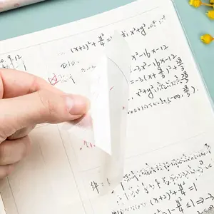 Transparent Sticky Notes for Students & Office Use, 50 Copies Per Book, Ideal for Organizing Scraps & Reminders, Value-Added Stationery, Sticker Sheets