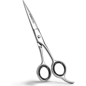 Care Hair Cutting and Professional Hairdressing Scissors 6.5 Inch, Premium Stainless Steel Shears with Smooth Razor and Sharp Edge Blades for Salons, Men, Women and Kids