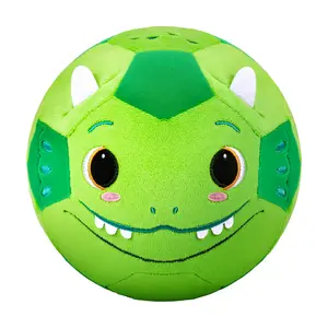 JoyCat Silent Indoor Soft Plush Dinosaur Soccer/Basketball Ball - Silent Play Toy for 1-3 Yrs Toddlers, Ideal Birthday Gift for Under 6 Yrs Kids