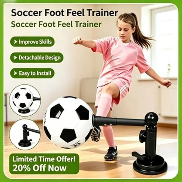 Stop Wasting Training Time Chasing the Ball! This Indoor Soccer Foot Feel Trainer Lets You Drill Passes, Dribbles & Kicks Nonstop, Right in Your Living Room — No Field, No Partner Needed!