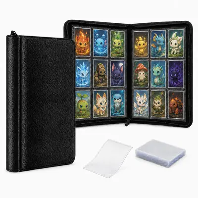 sleeved card binder Trading Binders & Sleeves in Trading Cards With durable covers Sleeved Binder - TikTok Shop
