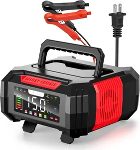 15A  Charger, Trickle Charger 12V/24V   Charger 9-Stage  LiFePO4 Charger  Maintainer w/Overcharge Protection Pulse Repair for    Lawn Mower
