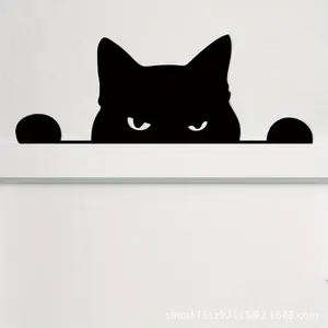 Cat Design Door Frame Decoration, Metal Cat Silhouette Hanging Decor, Home Decor Wall Art Decoration for Bedroom, Hallway, Bathroom, Kitchen, Posters