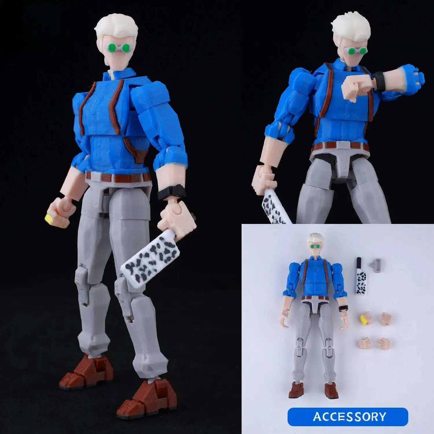 3D Printed Jujutsu Kaisen Mahoraga Titan Figure Dummy, Multi-Jointed Poseable Screen-Accurate Action Figure, Collectible Anime Model Toy Gift, Screen-Accurate Action Figures