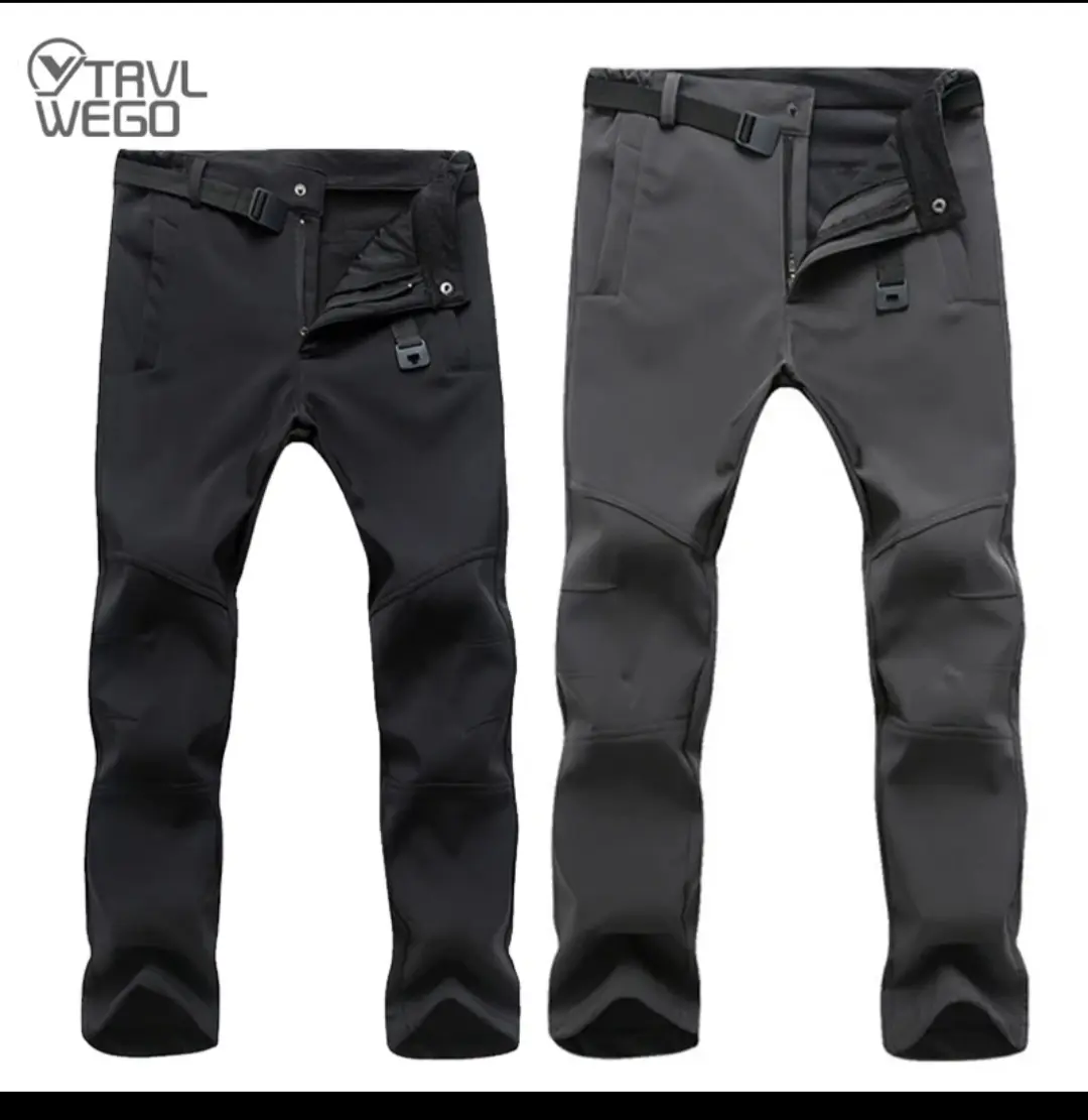 Men’s Waterproof Winter Pants – Insulated & Thermal Lined Stay warm and dry with these waterproof, insulated pants designed for cold-weather adventures. Perfect for hiking, skiing, snowboarding, or climbing, they feature a softshell exterior