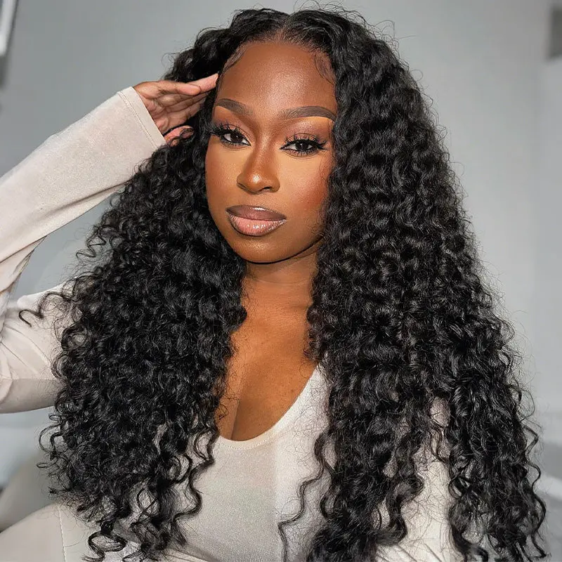 AliPearl Glueless 5x7 Lace Closure Human Hair Wig - Loose Curly, Pre-Bleached, Pre-Plucked, Natural Curl, Ready-to-Go Wigs for Black Women , Loose Curly Wig, Deep Wave #TikTokShopBackToSchool #SoHoChic
