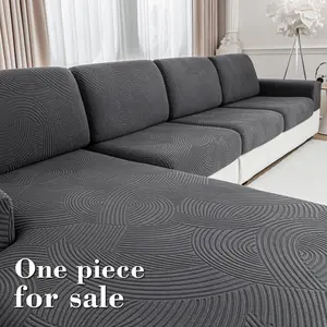 1 Count Elastic Sofa Seat Cover, Elastic Sofa Slipcover, Modern Anti-Slip Sofa Couch Covers, Universal Fit for L-Shaped and 1–4-Seater Sofas, Living Room Protection