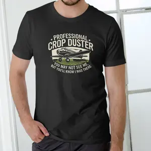 PROFESSIONAL CROP DUSTER Funny T Shirt, Unisex CottonWeng ft