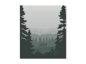 Forest Friend Sticker - Durable Vinyl, Strong adhesive, Die-Cut, Weatherproof, Dishwasher safe, Stick to tumbler, bottle, car, laptop, etc