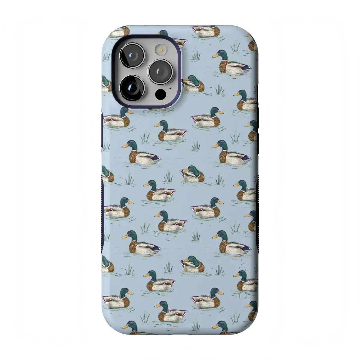 Casely iPhone 12/12 Pro Case | The Boyfriend Collection | Blue Mallard & Co. | Bold Protective Design | Compatible with MagSafe