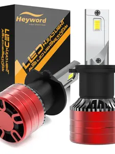 Heyword H7 Bulbs for Off-Road Use or Fog Lights, 24000LM Mini Size,H7 Light Bulbs with Cooling Fan, Powersport Fog Light, Motorcycle Led Lights, Plug and Play, Pack of 2,H4/9003,H11/H8/H9/H16,HB3,9005