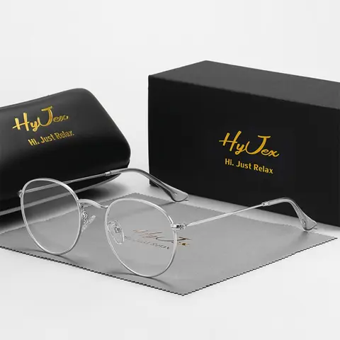 Simple Anti-blue Light Metal Frame Eyeglasses for Women & Men, 1 Pair Fashionable Eyeglasses for Work, Daily Outfit Accessory, Everyday Eyewear for Students, Anti-Eyestrain Glasses for Screen Viewing, Bluelight Eyeglasses