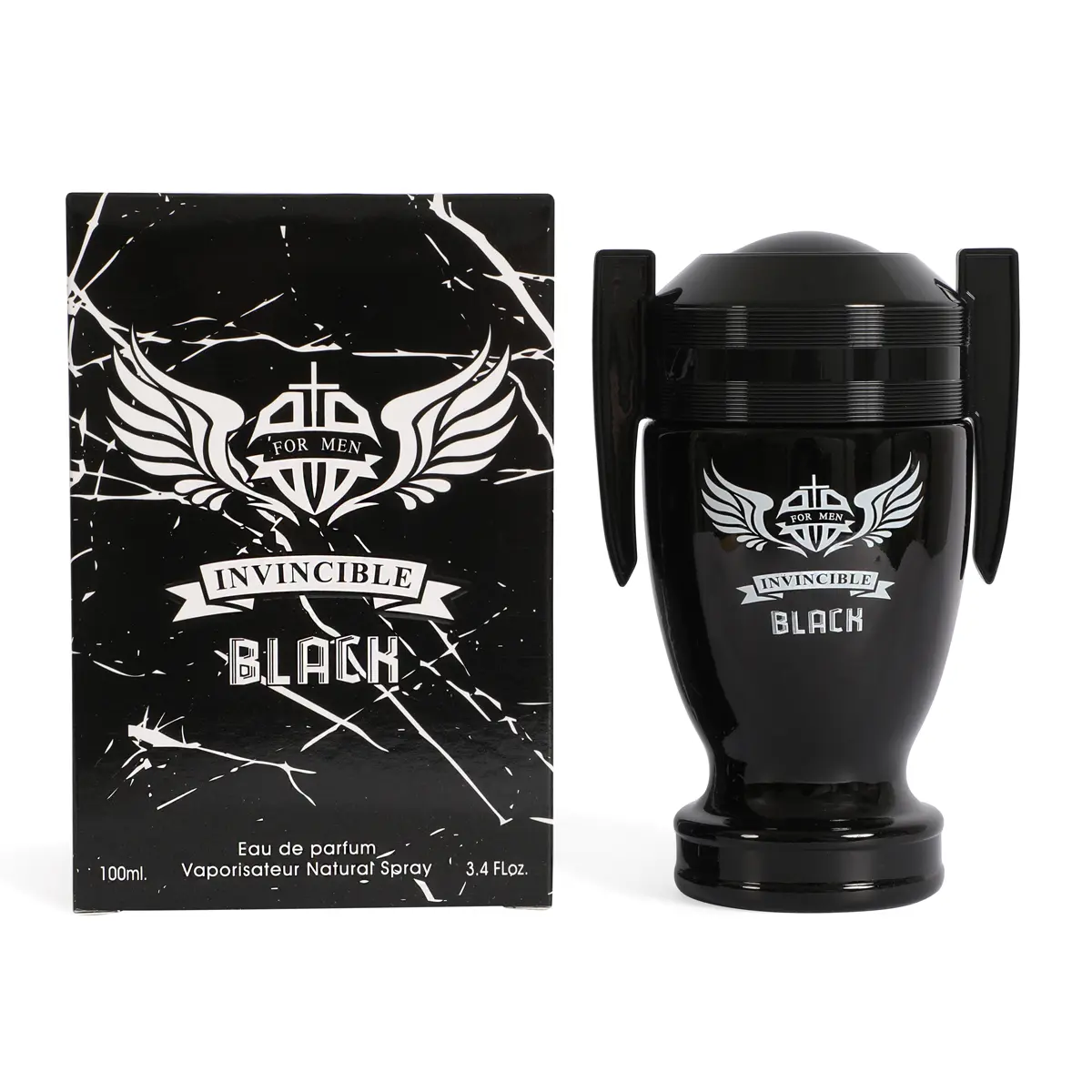 Invincible Black Spray Cologne Eau de Parfum for Men 100ml / 3.4 fl. oz – Bold & Captivating Fragrance Invincible Black Spray Cologne Eau de Parfum for Men 100ml / 3.4 fl. oz – Bold & Captivating Fragrance