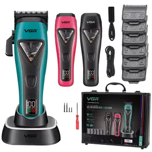 VGR 035C Professional Cordless Barber Clipper with Detachable Cover, 11000RPM Vector Motor, DLC Blade, LED Display, Storage Box,Gift for Men#SummerWins #DealsForYouDays