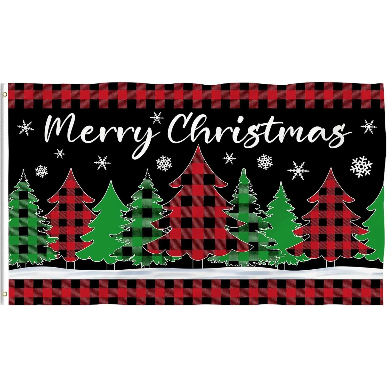 Christmas Flag - 3x5 Outdoor Double Sided - Garden Flag - Christmas Tree Outdoor House Flag - - merry Christmas Banner Decorations