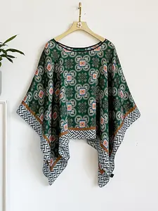 French Simple Luxurious Geometric Print Silk Feel Shawl, Windproof Sandproof Casual Soft Scarf Wrap, Fashion Versatile Accessory