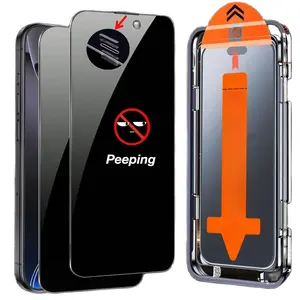 2Pcs iPhone Air 17 16 15 14 13 12 11 XS XR Mini Plus Pro Max, Smartphone Screen Protector Set, Compatible with Tempered Glass Film, Easy Install Anti-Fingerprint Protection Design