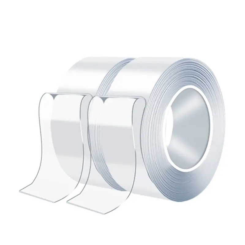 2PCS Double-Sided Heavy-Duty Tape , Nano Double-Sided Tape, Transparent Mounting Tape, Reusable Waterproof Tape, No-Trace Magic Tape, Picture Hanging Adhesive Strips, Ideal for Home Decor Projects