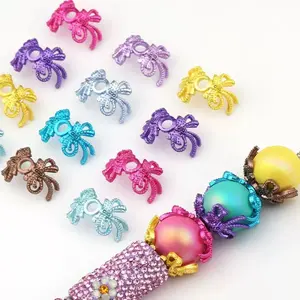 Alloy spacer bead caps,Beading accessories,perfect for DIY jewelry, mobile phone pendants, beadable pens,accessories, keychains and handicrafts, DIY Crafts, and holiday Ornaments