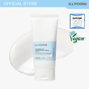 ILLIYOON Ceramide Ato Concentrate Cream | Moisturizer for Dry & Sensitive Skin, 100hr Lasting Hydration, For Face & Body, Gentle for Infants, Moisture Barrier Repair, Vegan Certified, 2.53 fl.oz.