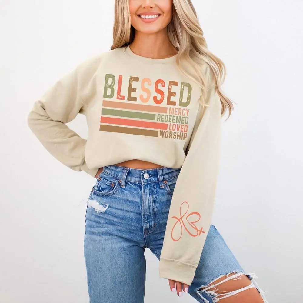 Blessed SET Screen Print Heat Transfer