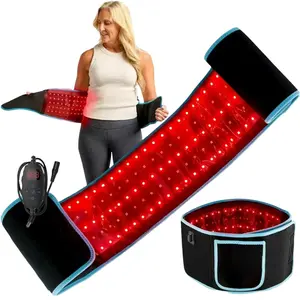 Red Light Therapy Belt - Wearable Comfort for Muscle Recovery & Daily Relaxation | 660nm 850nm Wavelengths | At-Home Wellness Aid for Soothing Soreness & Supporting Skin Glow Portable Shoulder Pain Relief -- Moisturizer Set