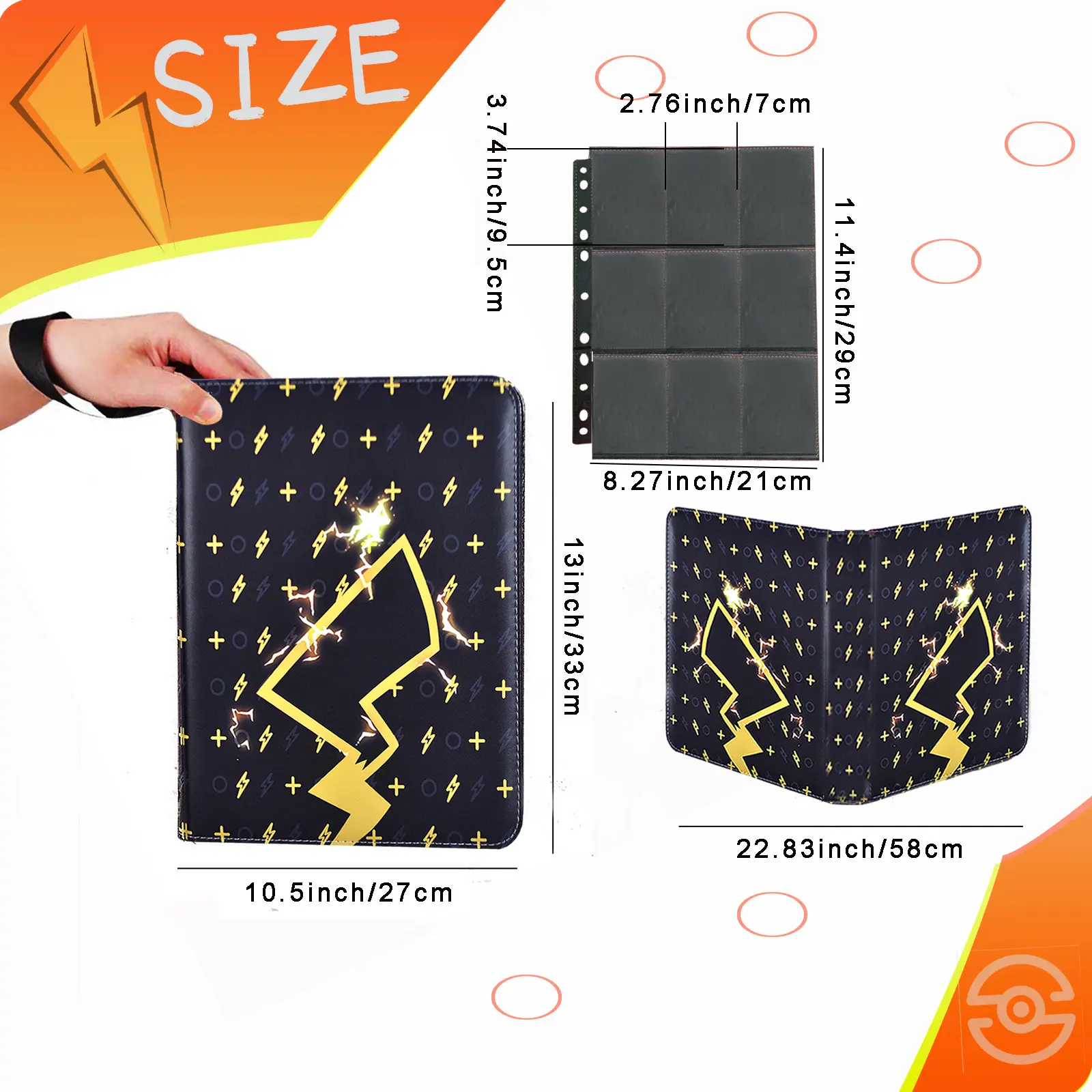 pokemon trading card album binder Pokemon Trading Card Sleeve Binder – JoyX main image 1