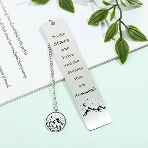 Exquisite Stainless Steel Bookmark, Book Accessories, Inspirational Gift for Women, Acotar Peripheral Book Lover Reader, Birthday Christmas Gift