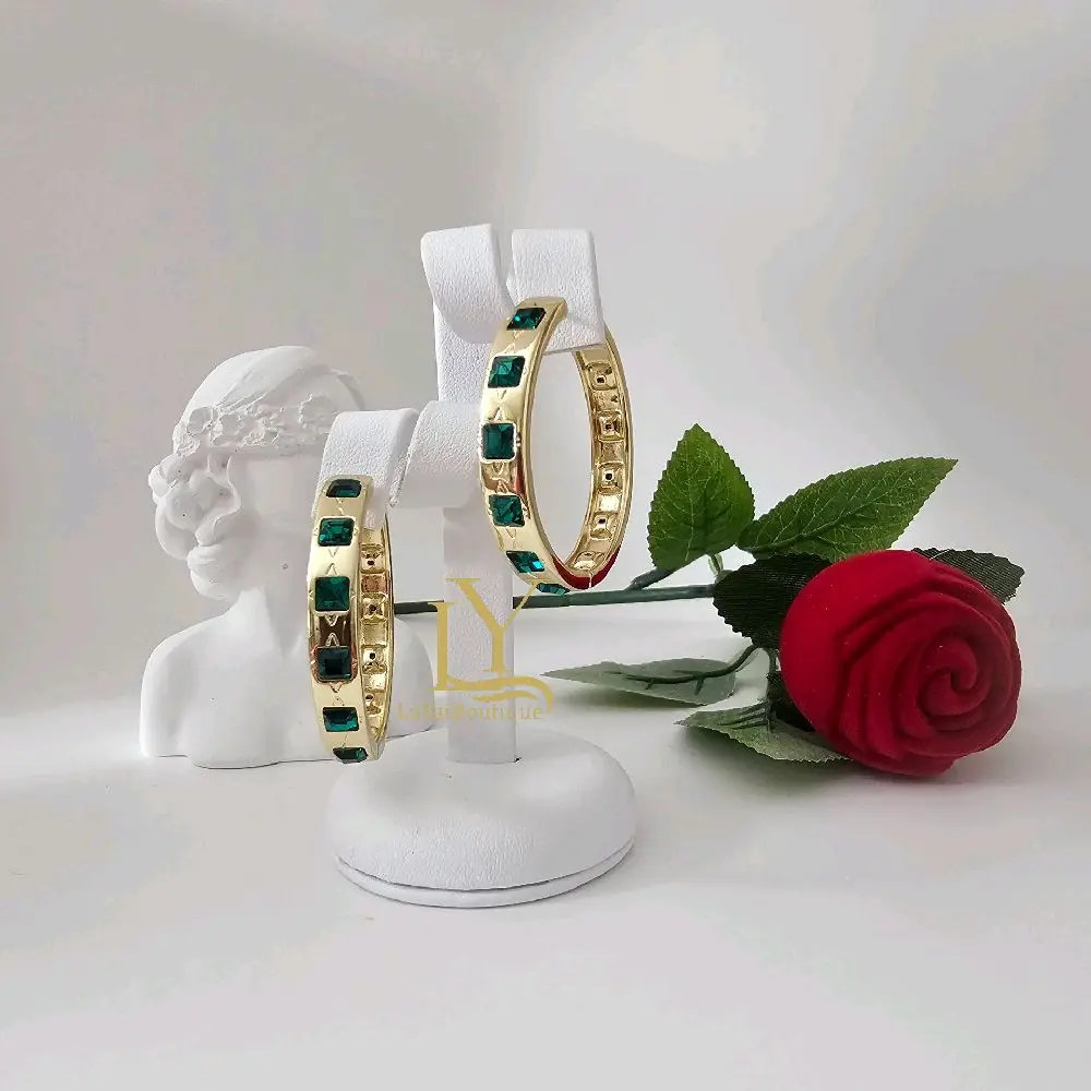 LaYaiBoutique #1906 high quality 14k gold plated earrings