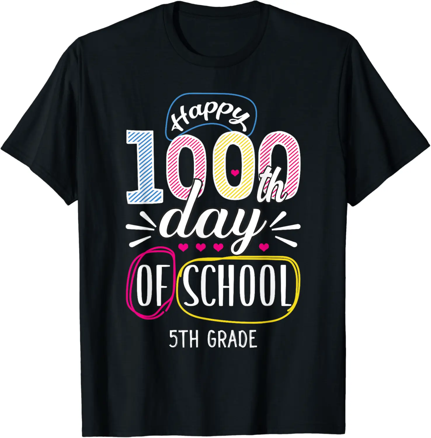 Happy 1000th Day Of School 5th Grade Teacher Student Fifth T-Shirt - Christianjav Shop 37B0CCDBWQJ6