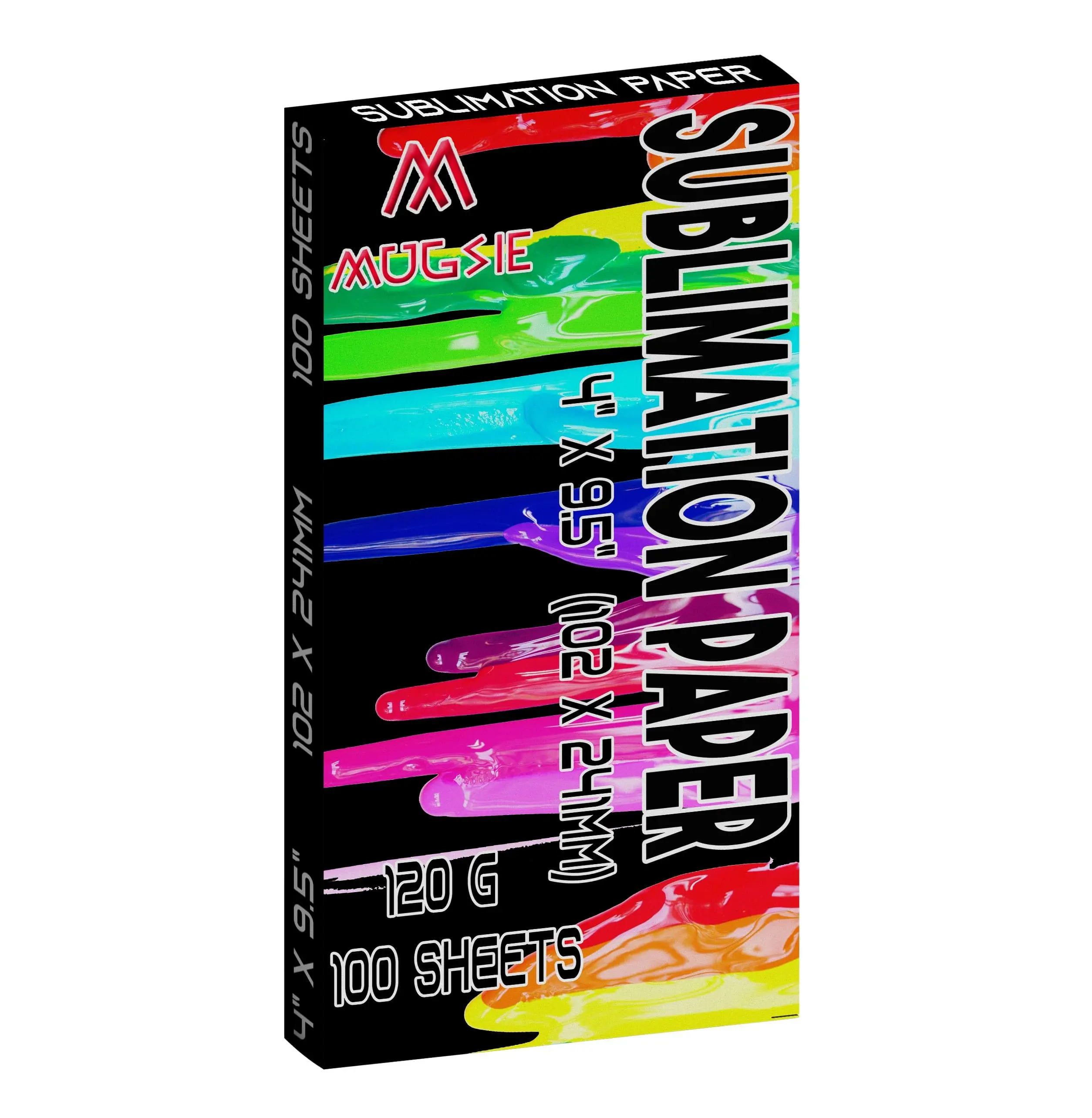 Premium 4" x 9.5" Sublimation Paper for 15 oz Mugs - 100 Sheets - Ideal for Sublimation Ink & Inkjet Printers