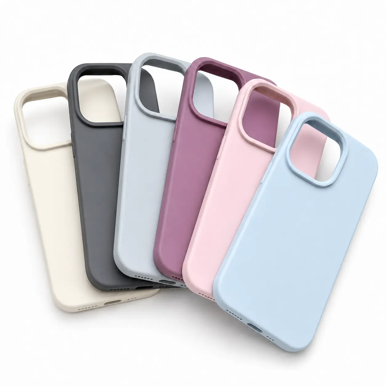 Original Liquid Silicone Smartphone Case - Shockproof Soft Cover for iPhone 11,12,13,14,15,16,17,17 Air,Pro Max,Mini,XR,X,XS,8,7,6 Plus - Luxury Handheld Cellphone Wireless Devices Accessory