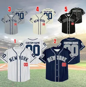 Custom Name & Number New York Baseball Team Jersey, Jersey For Fan, Baseball Lovers, 06042026