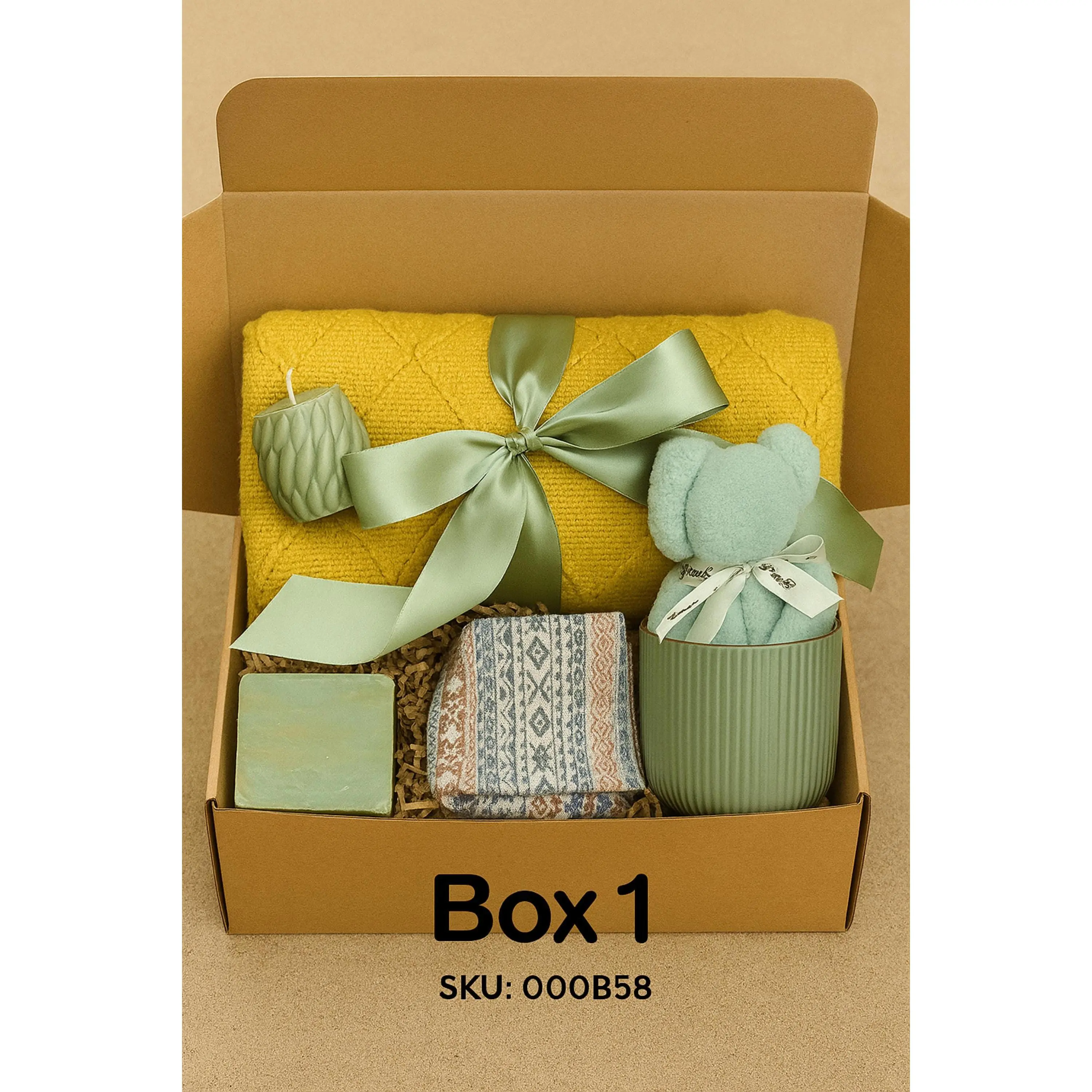 💝 Cozy Blanket Gift Basket – Hug in a Box | Self-Care Spa Bundle