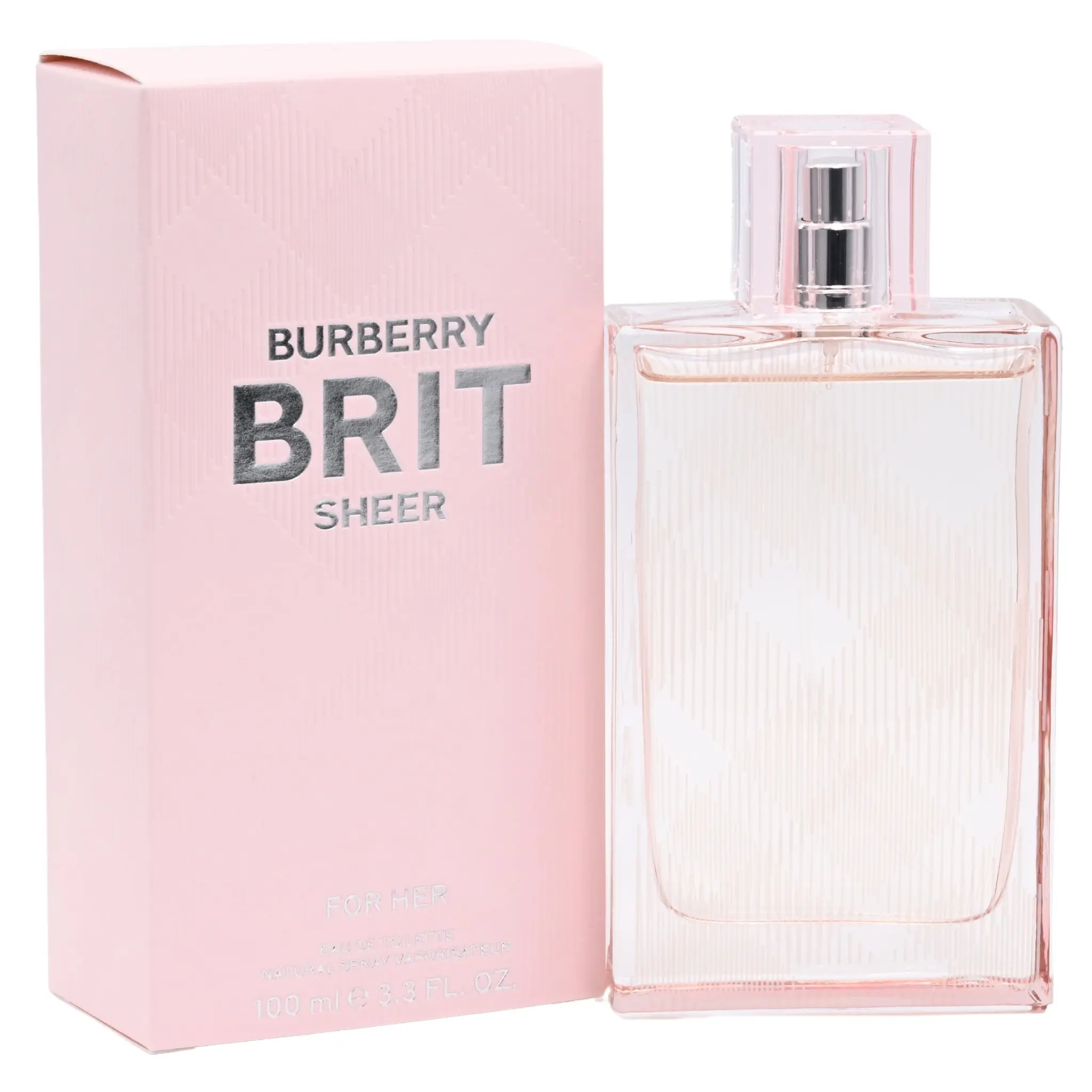 BURBERRY Brit Sheer Women's Eau de Toilette (EDT) Spray Perfume, 3.4oz - Youthful Fruit Floral & Aromatic Scent, Peach, Litchi, Yuzu Notes, White Musk Finish, Moderate Sillage, New Box Pack, Clean Girl Signature Fragrance, Perfume for Sale