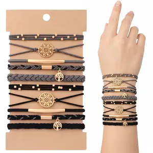 10PCS Hair Ties Bracelet for Women,Boho Hair Ties for Thick & Thin Hair,Elastic No Damage Hair Ties for Girls thick Thin Long Curly Hair Accessories,Braided Ponytail Holders