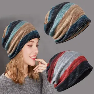 2pcs Cozy Cotton Beanie and Bandana Set for Women Chemo Cap with Drawstring Closure Lightweight Fits Well outdoorfun