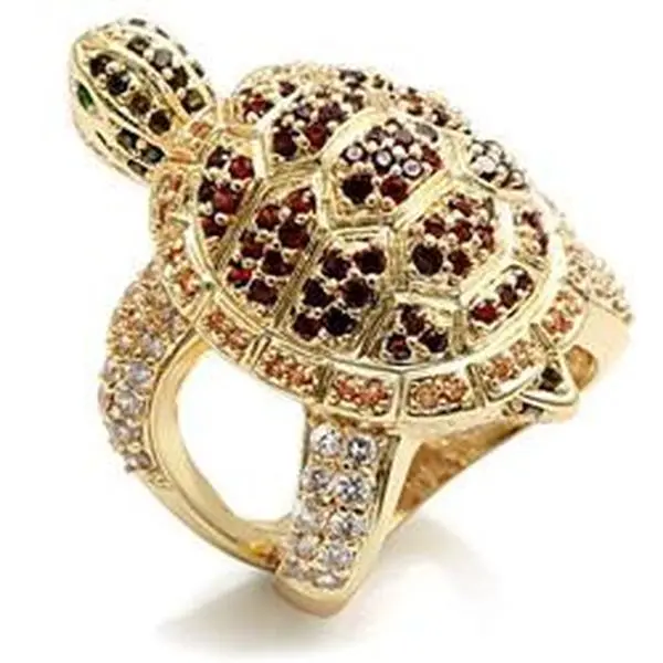 Women's Imitation Gold Brass Artificial Emerald Gemstone Ring - Size 9, Artificial Gemstone Set