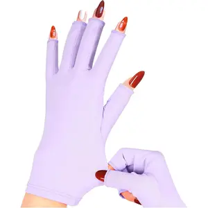 chemotex UV Nail Gloves, Professional UPF50+ Protection UV Gloves for Gel Manicures