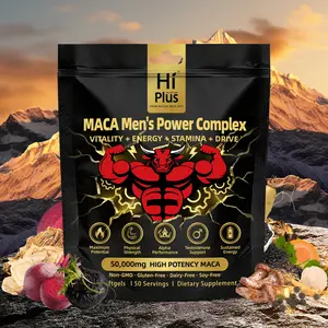 HiPlus  Supplement Shilajit Maca Complex 50000mg for Men Energy Stamina Endurance Vitality Performance Support Ashwagandha Ginseng 150 Softgels Urolithin a Extra Strength Liposomal, Green Tea +