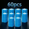 【Black Friday】60-Pack Disposable Toilet Brush Refill Heads, Household Cleaning Supplies, Deep Cleaning with 360° Coverage, Removes Stubborn Stains, Ideal for Bathroom Hygiene