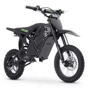 VIPCOO Electric Bike Youth & Adult 3500W Peak Power 45 MPH Top Speed 40-70 Miles Range 48V 23Ah Battery 2-Seater 14/12 Wheels Off-Road Performance  Manufacturer Warranty Bike with Long Range Dirt Mtb