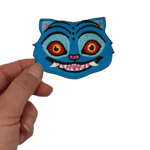 Derpy Blue Tiger Embroidered Patch | Kpop | iron on | sew on | hook | adhesive