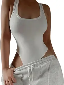 Trendy Women's Fitted Bodysuit Top