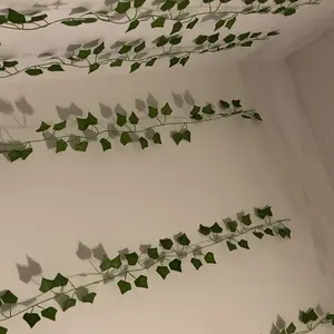 Artificial Ivy Vine, 12 pcs/set Fake Ivy Leaf Garland, Hanging Ivy Plants for Room, Garden, Office and Wedding Wall Decor, Home Garden Decoration, Suitable for Indoor and Outdoor Use, Fake Greenery