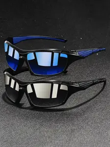 2 pairs of the latest style unisex sports sunglasses are not only practical but also fashionable, offering various colors and functions suitable for all kinds of outdoor activities. Sports Eyewear