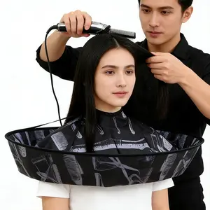 Adult Hairdressing Apron, Diameter 60cm, Salon Quality Barber Cloth, Durable Fabric Design, Ideal for Styling & Cutting Services, Salon Styling Tool