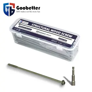 4-inch metal lag screws 50 piecesheavy construction screws Structural Wood screws